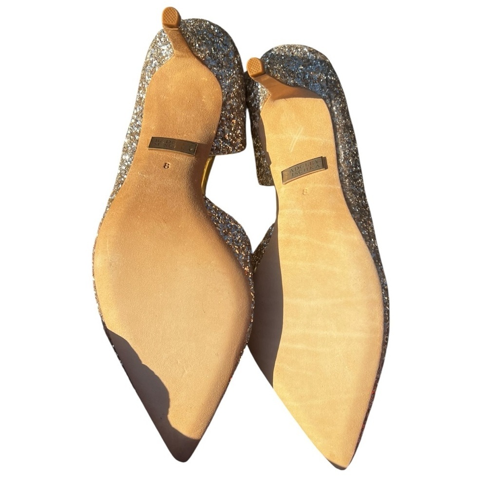 Badgley Mischka Glittering Hold Daisy Heels NIB 8 - Picture 9 of 10